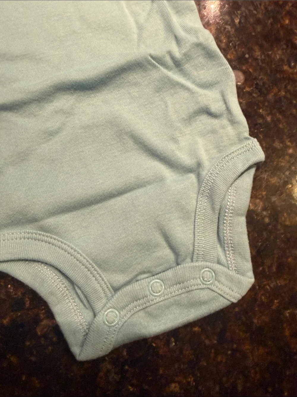 Baby Blue  'LOVE' Short-Sleeve One-Piece Bodysuit Baby Girl 3 Months